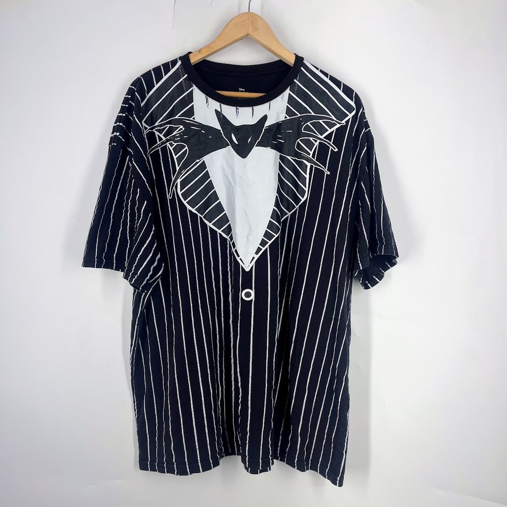 Disney Nightmare Before Christmas Jack Skellington Suit T-Shirt 3XL Pinstripe